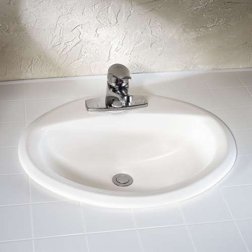 0476028USMCA.020 Aqualyn Drop In Sink with 4-in Centerset, White 
