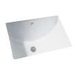 0618000M055.020 Studio 21 X 14 Undermount Lav No Logo Under Counter Sink, White 