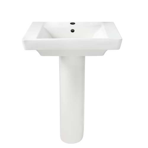 0641100.020 Boulevard Center Hole Only Pedestal Sink Top and Leg Combination, White