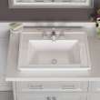 1203004.020 Town Square S Drop In Sink with 4-in Centerset, White