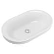 1296000.020 Studio S Above Counter Oval Sink, White
