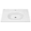 1298001.020 Studio S 33-in Vitreous China Vanity Sink Top Center Hole Only, White