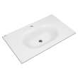 1298001.020 Studio S 33-in Vitreous China Vanity Sink Top Center Hole Only, White