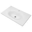 1298001.020 Studio S 33-in Vitreous China Vanity Sink Top Center Hole Only, White