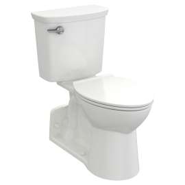 209AA137.020 Yorkville 1.28 gpf and 4.8 Lpf Two-Piece Chair Height Back Outlet Elongated EverClean Toilet, White 