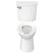 209AA137.020 Yorkville 1.28 gpf and 4.8 Lpf Two-Piece Chair Height Back Outlet Elongated EverClean Toilet, White 