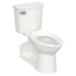 209AA137.020 Yorkville 1.28 gpf and 4.8 Lpf Two-Piece Chair Height Back Outlet Elongated EverClean Toilet, White 