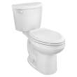 250AA104.020 Colony 1.28 gpf and 4.8 Lpf Two-Piece Chair-Height Elongated Toilet Less Seat, White 
