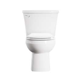 250DB104.020 Colony 1.28 gpf and 4.8 Lpf Two-Piece Round-Front 10-in Rough Toilet Less Seat, White 