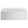 2544102.020 Town Square S 60 x 32-in Integral Apron Bathtub with Right Hand Outlet, White