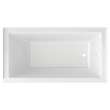 2544102.020 Town Square S 60 x 32-in Integral Apron Bathtub with Right Hand Outlet, White