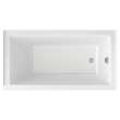 2544102.020 Town Square S 60 x 32-in Integral Apron Bathtub with Right Hand Outlet, White