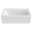 2544102.020 Town Square S 60 x 32-in Integral Apron Bathtub with Right Hand Outlet, White