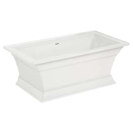 2546004.020 Town Square S 68 x 36-in Freestanding Bathtub Center Drain with Integrated Overflow, White