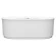 2549004.020 Studio S 68 x 34-in Freestanding Bathtub Center Drain with Integrated Overflow, White