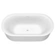 2549004.020 Studio S 68 x 34-in Freestanding Bathtub Center Drain with Integrated Overflow, White