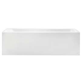 2573102.020 Studio 60 x 30-in Integral Apron Bathtub Above Floor Rough with Right Hand Outlet, White