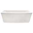 2691004.020 Townsend 68 x 36-in Freestanding Bathtub Center Drain with Integrated Overflow, White