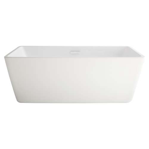 2766034.020 Loft 63 x 30-in Rectangle Freestanding Bathtub Center Drain with Integrated Overflow, White