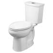 2887218.020 H20Ption 1.28 gpf and 4.8 Lpf and 0.92 gpf and 3.5 Lpf Two-Piece Dual Flush Standard Height Elongated Toilet Less Seat, White