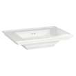 297001.02 Town Square S Center Hole Only Pedestal Sink Top, White