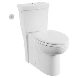 2989769.020 Cadet Touchless Chair Height Elongated Skirted Toilet with Seat and Locking Device, White 