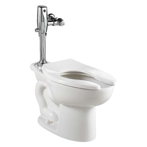 3043660.020 Madera 1.6 gpf and 6.0 Lpf Chair Height Toilet System with Touchless Selectronic Piston Flush Valve, White