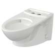 3447101.020 Glenwall Back Outlet Elongated Wall-Hung EverClean Bowl, White 