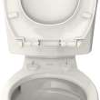5055A65PT.020 Seats Contemporary Slow Close and Easy Lift Off Elongated Toilet Seat, White 