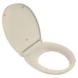 5055B65PT.021 Seats Contemporary Slow Close and Easy Lift Off Round Front Toilet Seat, Bone 