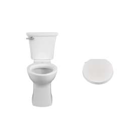 602AA001.020 Edgemere 1.28 gpf and 4.8 Lpf 1.0 SpaLet Bidet Seat and Edgemere Chair Height Elongated Toilet Combo, White 