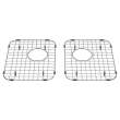 8416000.075 Quince 33 x 22-In Double Bowl Kitchen Sink Grid, Set of 2, Stainless Steel 