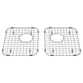 8416000.075 Quince 33 x 22-In Double Bowl Kitchen Sink Grid, Set of 2, Stainless Steel 