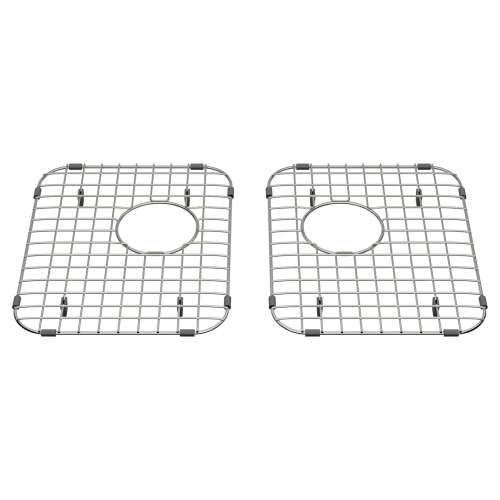 8416000.075 Quince 33 x 22-In Double Bowl Kitchen Sink Grid, Set of 2, Stainless Steel 