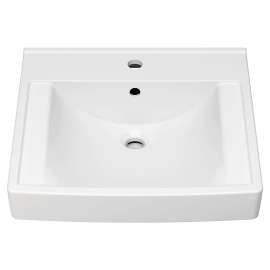9134001EC.020 Decorum 21 x 20-1/4-in 533 x 514 mm Wall-Hung EverClean Sink with Center Hole Only, White 