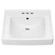 9134004EC.020 Decorum 21 x 20-1/4-in 533 x 514 mm Wall-Hung EverClean Sink with 4-in Centerset, White 