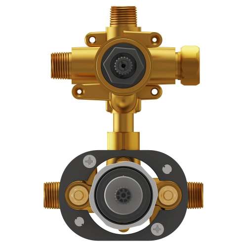 RU521 Roughs/Valves Flash 2 Way Integrated Shower Diverter Rough In Valve with Pressure Balance Valve Cartridge