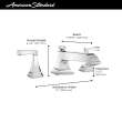 T612900.002 Crawford Bathtub Faucet with Lever Handles for Flash Rough In Valve, Polished Chrome 