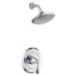 TU186501.002 Fluent 2.5 gpm/9.5 L/min Shower Trim Kit with Double Ceramic Pressure Balance Cartridge with Lever Handle, Polished Chrome