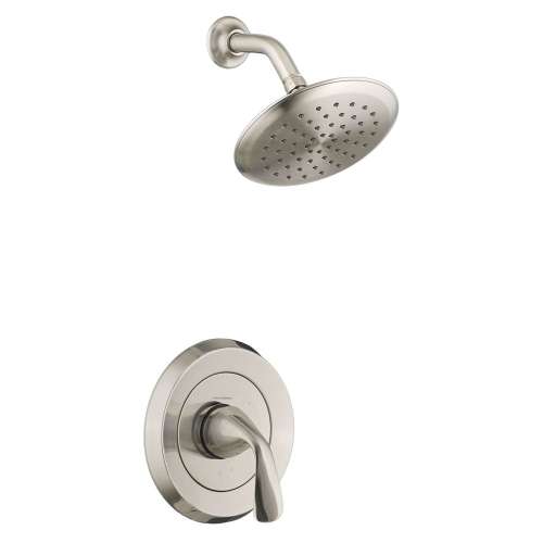 TU186501.295 Fluent 2.5 gpm/9.5 L/min Shower Trim Kit with Double Ceramic Pressure Balance Cartridge with Lever Handle, Brushed Nickel