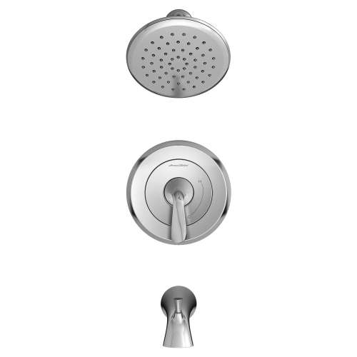 TU186508.002 Fluent 1.8 gpm/6.8 L/min Tub and Shower Trim Kit with Water-Saving Showerhead, Double Ceramic Pressure Balance Cartridge with Lever Handle, Polished Chrome 