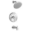 TU186508.002 Fluent 1.8 gpm/6.8 L/min Tub and Shower Trim Kit with Water-Saving Showerhead, Double Ceramic Pressure Balance Cartridge with Lever Handle, Polished Chrome 