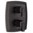 TU353740.278 Townsend 2 Handle Integrated Shower Diverter Trim Only, Legacy Bronze 