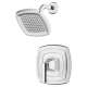 TU612501.002 Crawford 2.5 gpm and 9.5 L/min Shower Trim Kit with Showerhead, Double Ceramic Pressure Balance Cartridge with Lever Handle, Polished Chrome 