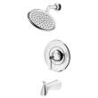 TU617502.002 Glenmere 2.5 gpm/6.8 L/min Tub and Shower Trim Kit with Showerhead, Double Ceramic Pressure Balance Cartridge, Polished Chrome 