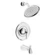 TU617502.002 Glenmere 2.5 gpm/6.8 L/min Tub and Shower Trim Kit with Showerhead, Double Ceramic Pressure Balance Cartridge, Polished Chrome 