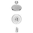 TU617502.002 Glenmere 2.5 gpm/6.8 L/min Tub and Shower Trim Kit with Showerhead, Double Ceramic Pressure Balance Cartridge, Polished Chrome 