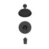 TU617502.243 Glenmere 2.5 gpm/6.8 L/min Tub and Shower Trim Kit with Showerhead, Double Ceramic Pressure Balance Cartridge, Matte Black 