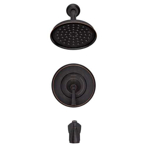 TU617508.278 Glenmere 1.8 gpm/6.8 L/min Tub and Shower Trim Kit with Water Saving Showerhead, Double Ceramic Pressure Balance Cartridge with Lever Handle, Legacy Bronze 