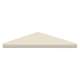 American Standard 8-in x 8-in Solid Surface Glue-On Corner Shelf (2-Pack), in Cameo